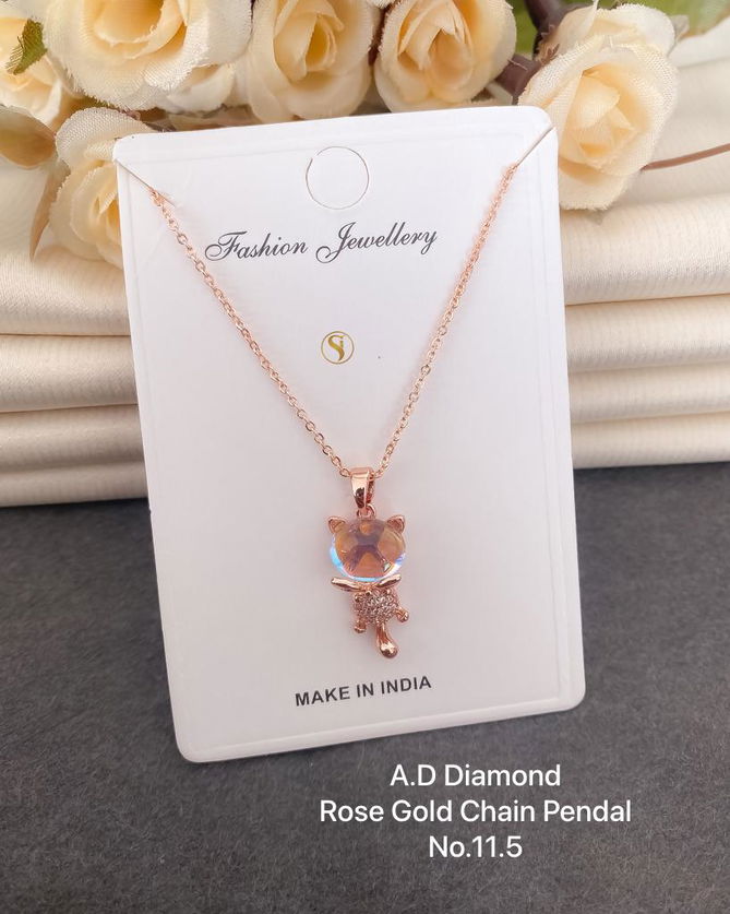 AD Diamond Designer Chain Pendant Set 3 Wholesale Manufacturers
